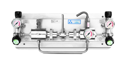 Rotarex Reduceerstation omschakelend Rotarex CEN-F voor de gasvoorziening van voedselverwerkingstoepassingen