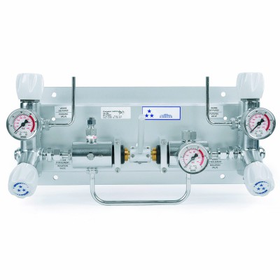 Reduceerstation semi automatisch omschakelend Rotarex TD 202 voor de gasvoorziening van gasdistributiesystemen