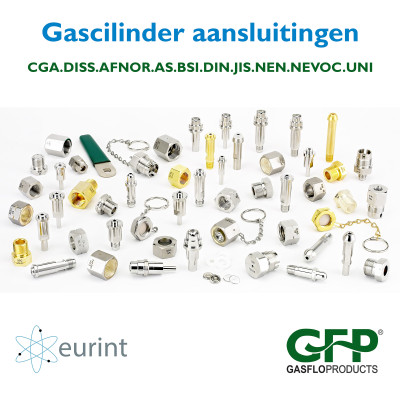 Gas cilinder aansluitingen volgens UNI 11144