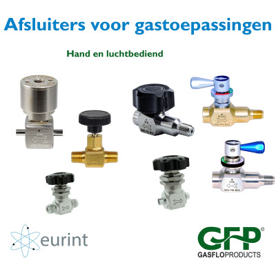 Membraanafsluiters lage druk met pneumatische bediening LPSL series
