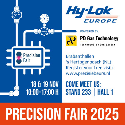Bezoek de Precisiebeurs 2026 als VIP van PD Gas Technology