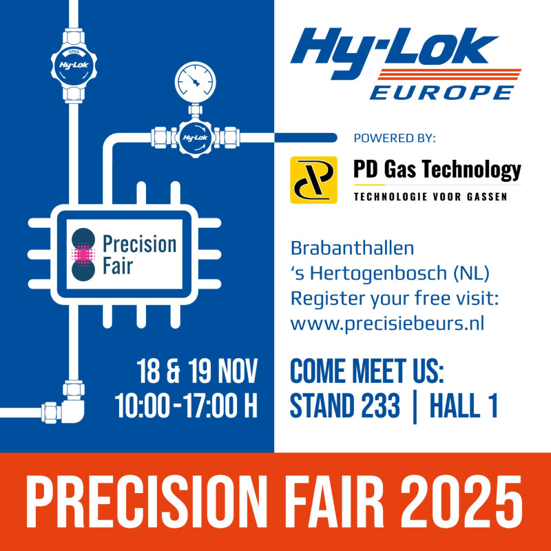 Bezoek de Precisiebeurs 2026 als VIP van PD Gas Technology